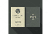Qualitative elegant Business Card vector logo, and professional layout