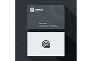 Qualitative elegant Business Card vector abstract logo, and professional layout