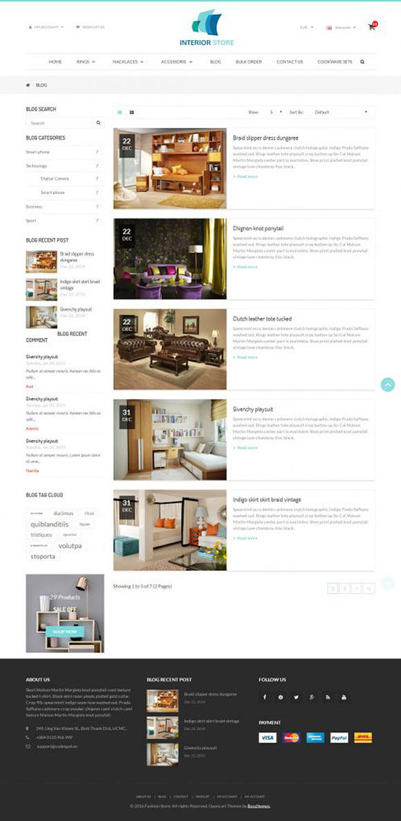 Interior Responsive Opencart Theme in OpenCart Themes - product preview 1