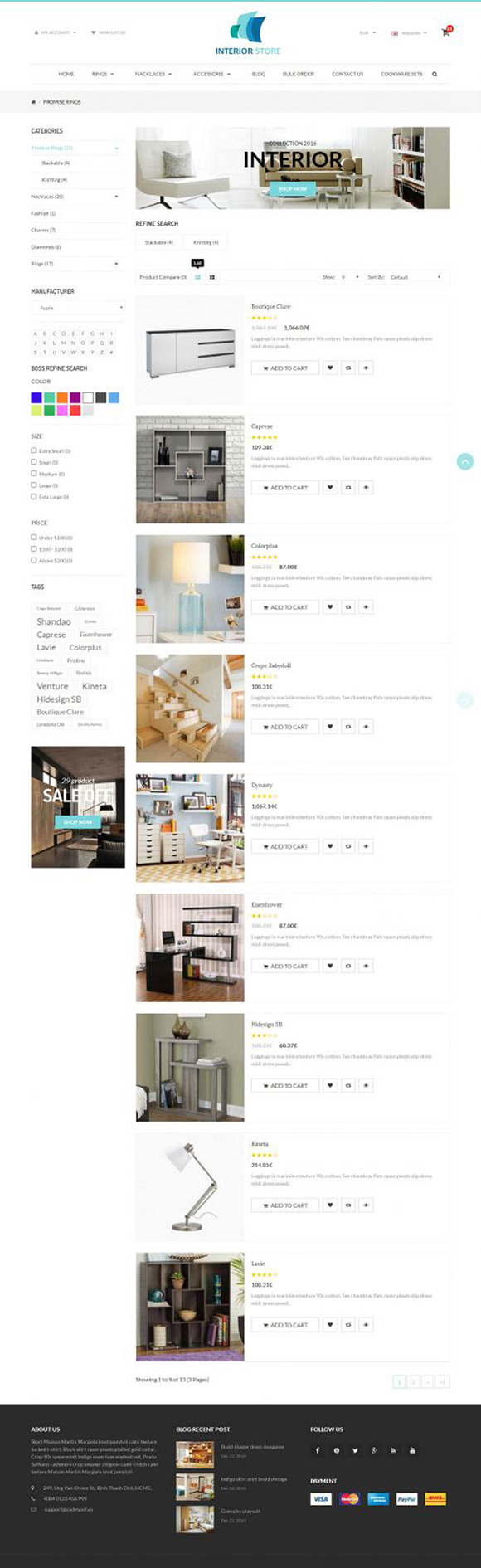 Interior Responsive Opencart Theme in OpenCart Themes - product preview 3