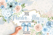 Watercolor Powder Blue design