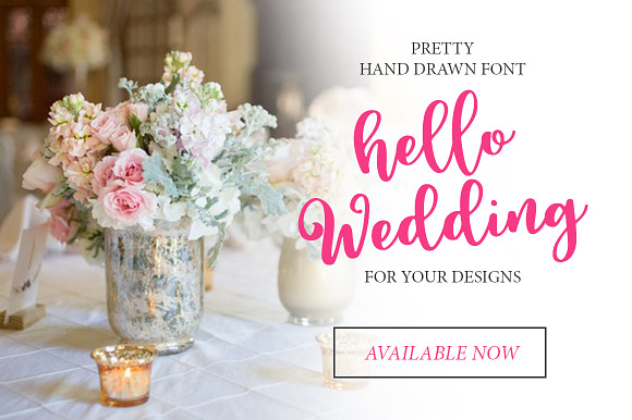 Hello Wedding in Script Fonts - product preview 1