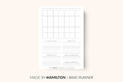 Monthly Basic Printable Planner 