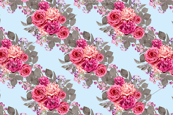 Roses Floral Cards in Postcard Templates - product preview 1