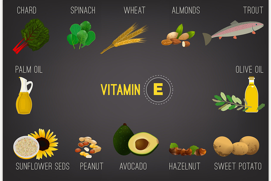 Vitamin E in Food in Illustrations - product preview 8