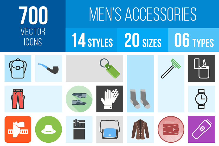 700 Men's Accessories Icons