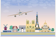 Travel To Paris Graphic Idea