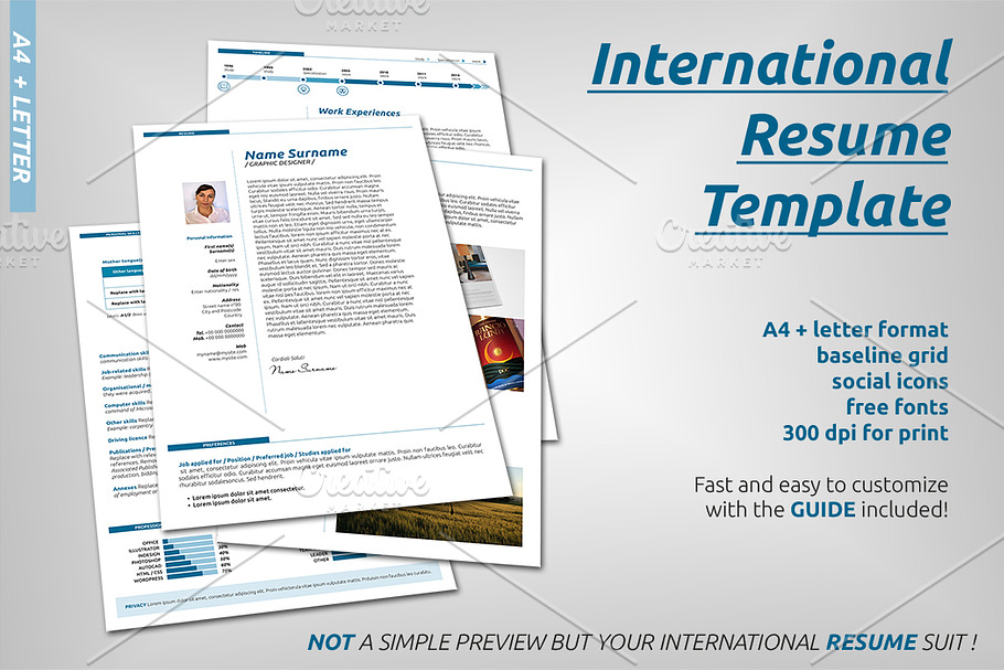 International Resume Template