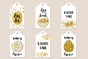 Golden Easter Sale Tags
