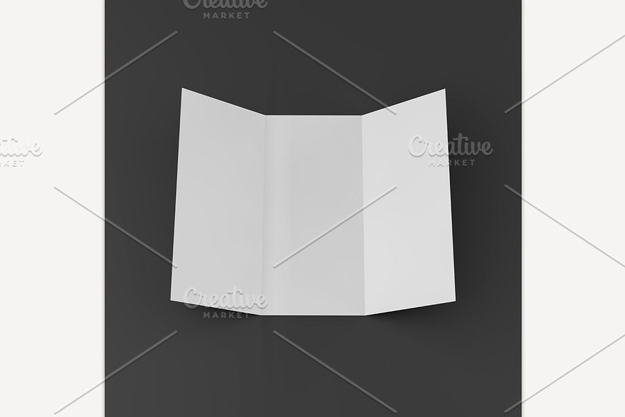 Blank mockup trifold flyer in Graphics - product preview 8