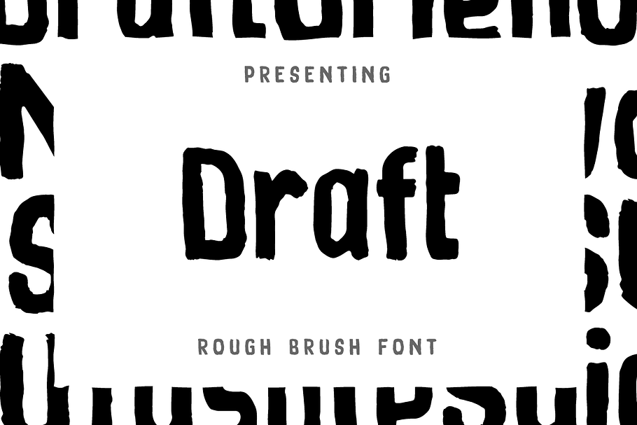 Draft Brush Font in Display Fonts - product preview 8