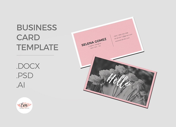 Elegant business card template  in Business Card Templates - product preview 1