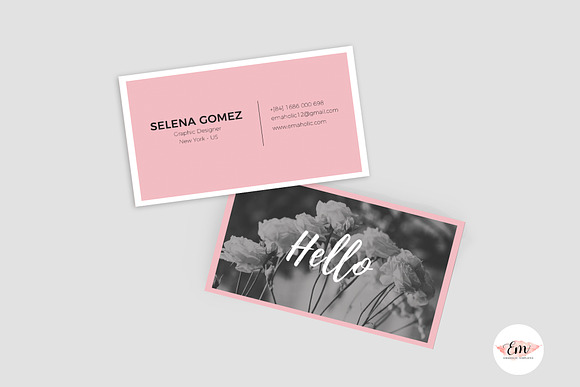 Elegant business card template  in Business Card Templates - product preview 3