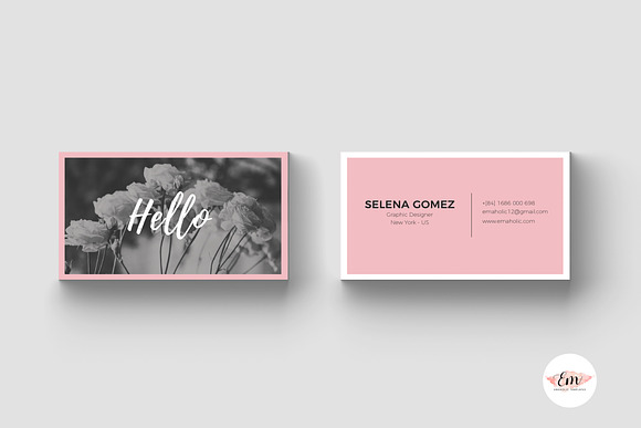 Elegant business card template  in Business Card Templates - product preview 5