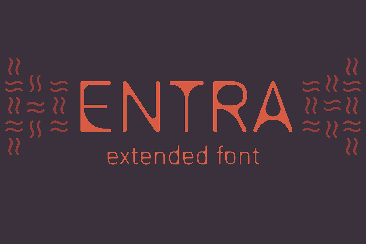 ENTRA Extended Font in Display Fonts - product preview 8