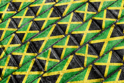 Jamaica Flag Urban Grunge Pattern