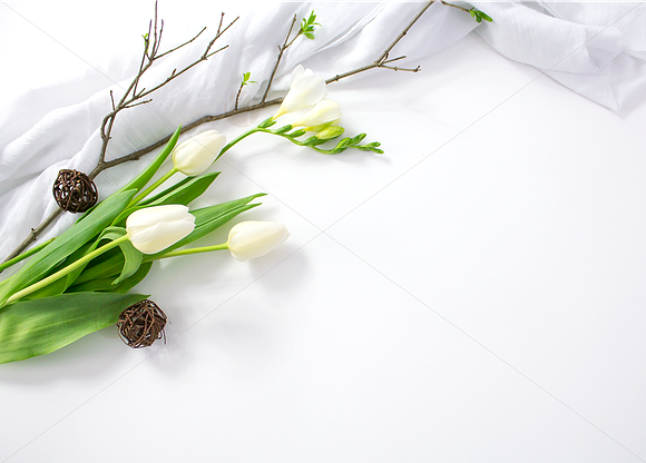 White Tulips Styled Stock Bundle in Graphics - product preview 1