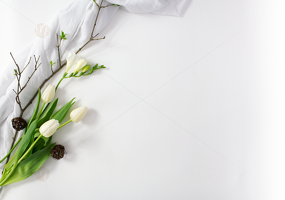 White Tulips Styled Stock Bundle in Graphics - product preview 2