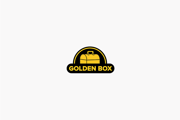 Golden Box  in Logo Templates - product preview 2