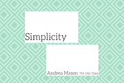 Simplicity Business Card