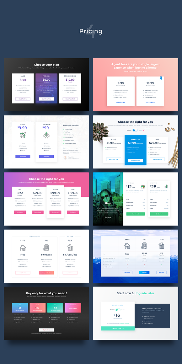 UI Kits for Landing Pages in UI Kits and Libraries - product preview 6