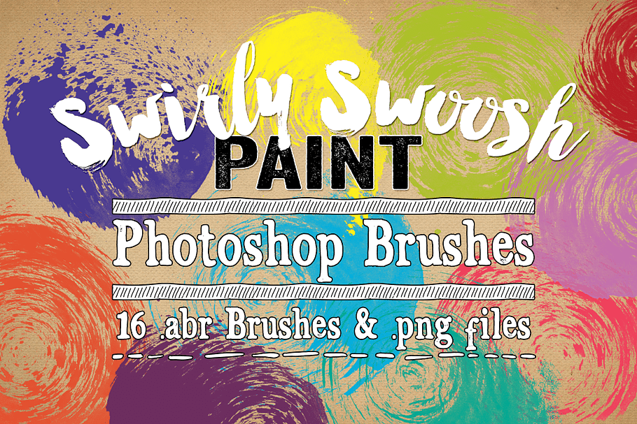 Swirly Swoosh Paint PS Brushes in Photoshop Brushes - product preview 8