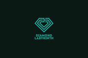 Diamond Labyrinth Logo Template