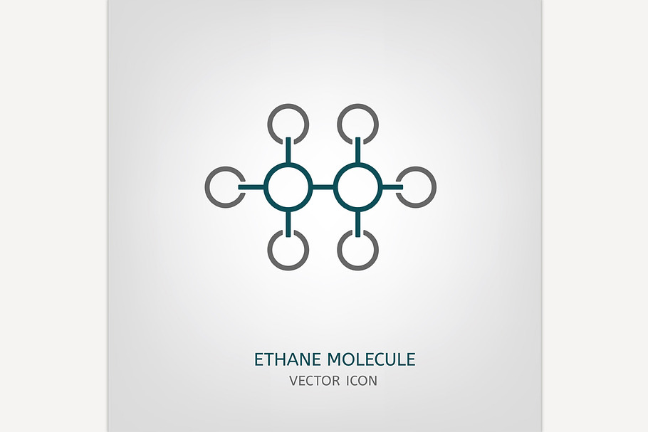 Ethane Molecule Icon