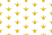 Golden gold crown seamless pattern