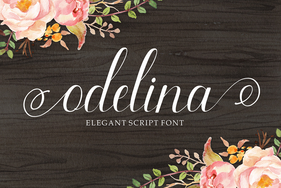 Odelina in Script Fonts - product preview 8