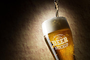 Beer Glass Mock-up#68