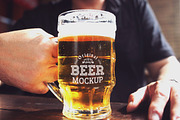 Beer Glass Mock-up#71