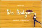 Mrs. Montgomery Brush Font