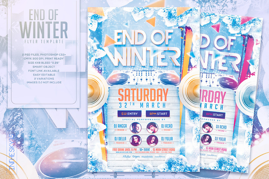 End of Winter Flyer Template