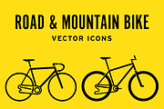 Road & Mountain Bike Icons