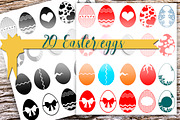 20 vector Easter Eggs 