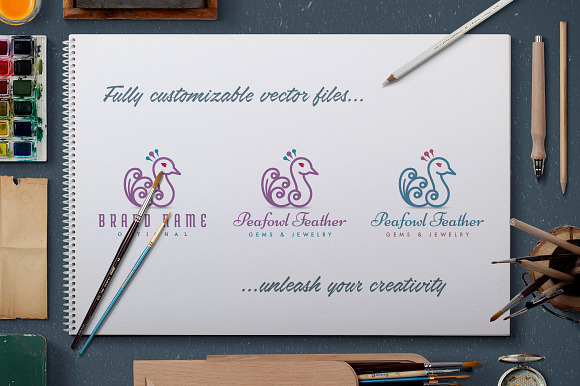 Logo Bundle Vol.2 - Stylized Birds in Logo Templates - product preview 3