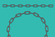 Chain frame. Vector icon