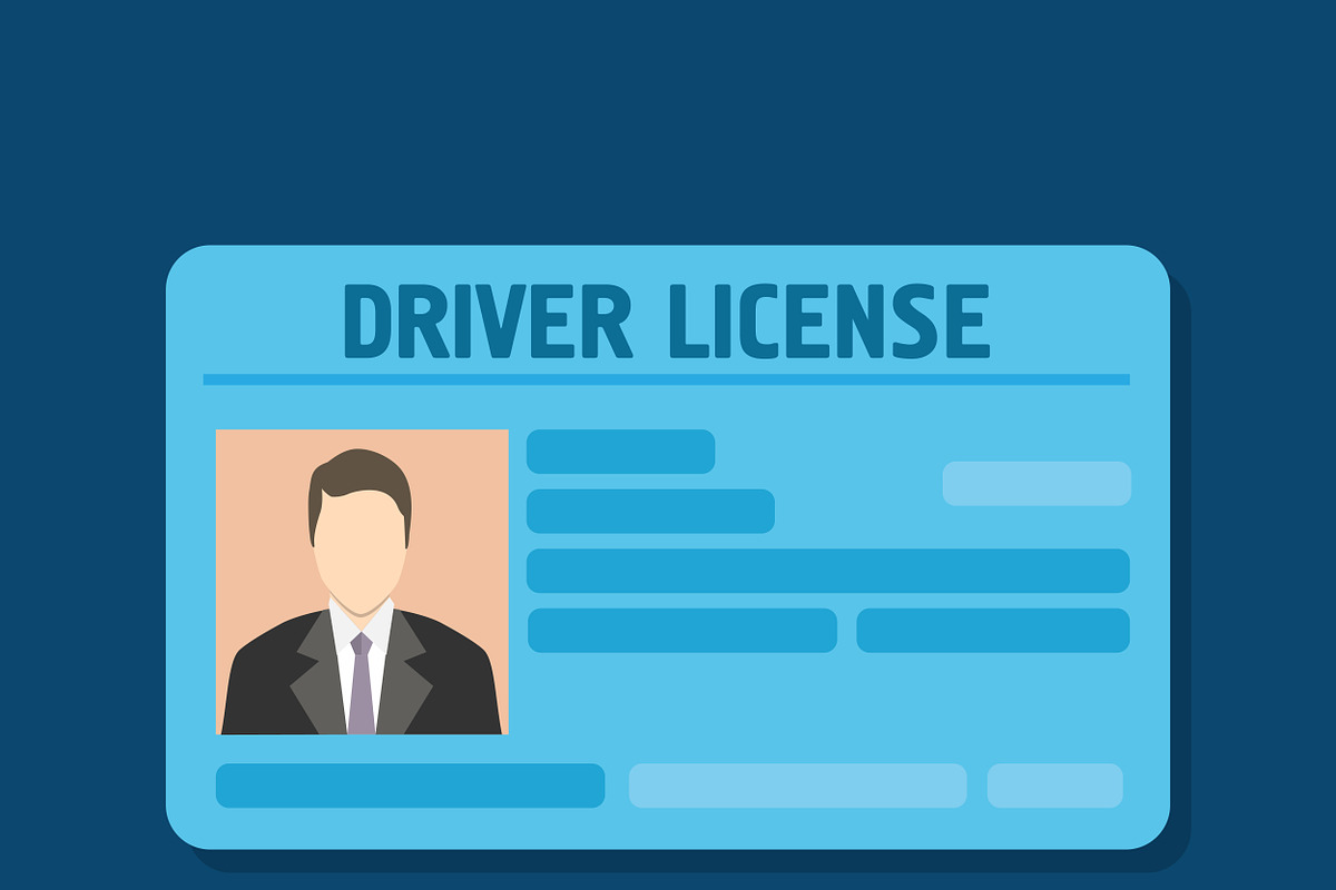 Car driver license  in Illustrations - product preview 8