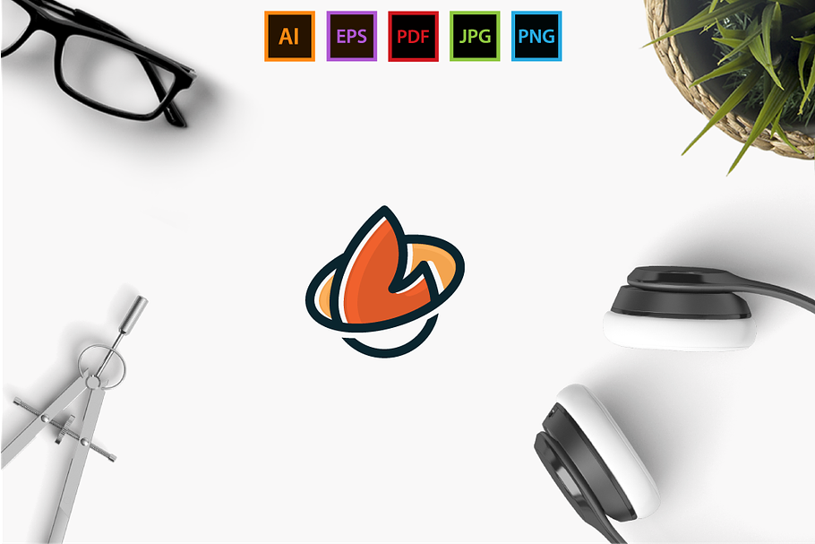 Clean Flame in Logo Templates - product preview 8