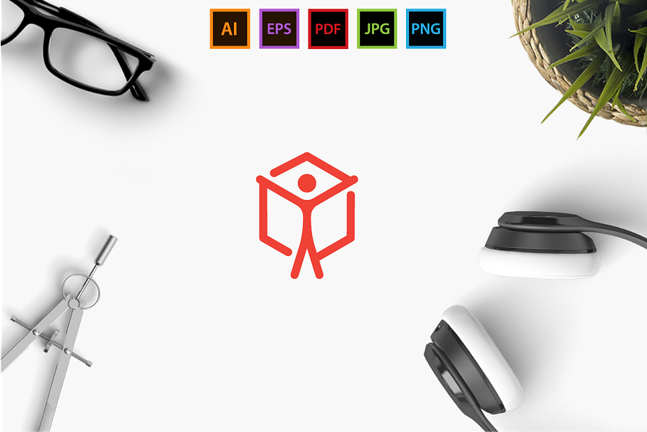 Cube Man - Extended License in Logo Templates - product preview 8