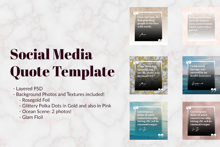 Social Media Quote Template