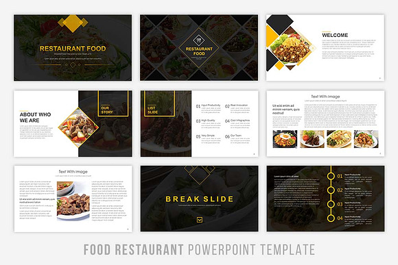 Food Presentation Powerpoint  in PowerPoint Templates - product preview 1