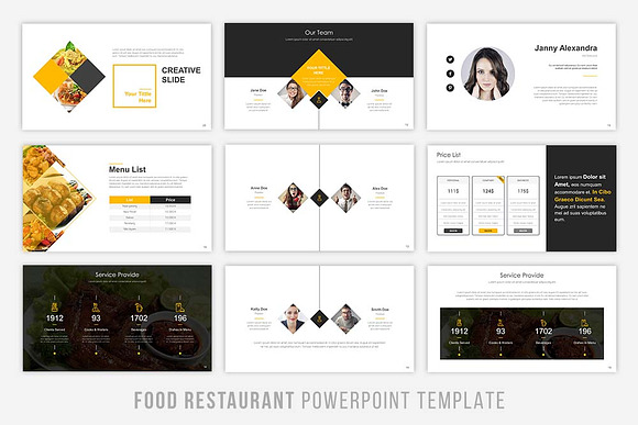 Food Presentation Powerpoint  in PowerPoint Templates - product preview 2