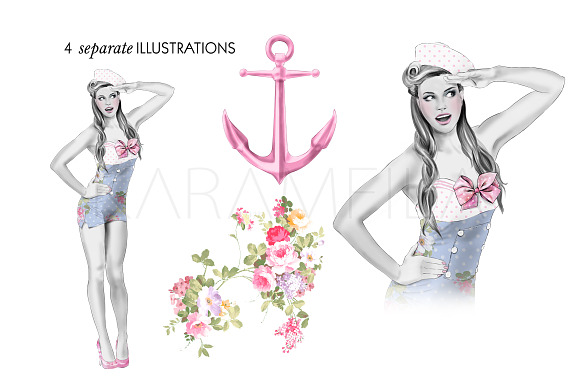 Yes Captain - Nautical Clipart in Illustrations - product preview 1
