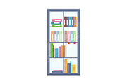 Office Bookcase with Folders