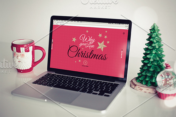 ❄ Christmas ❄ 4 photo mockups in Mobile & Web Mockups - product preview 2