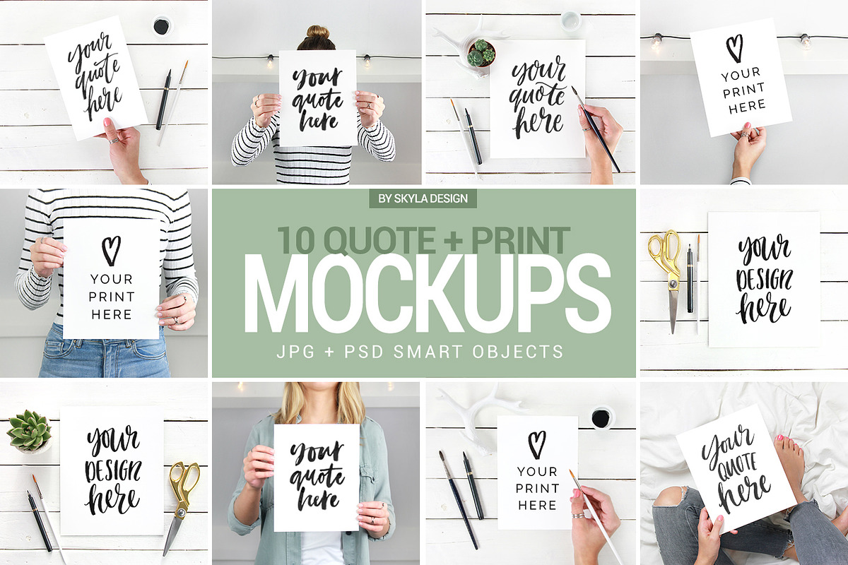 Quote mockups Instagram social media in Instagram Templates - product preview 8