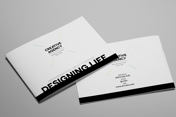 Creative Agency A5 Brochure InDesign in Brochure Templates - product preview 1