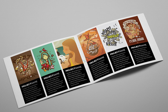 Creative Agency A5 Brochure InDesign in Brochure Templates - product preview 4